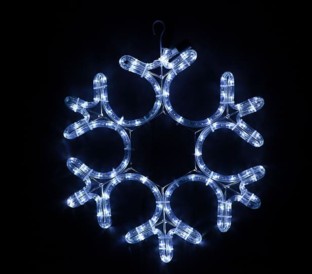 Гірлянда Snow Flake Motif білий холодний колір 