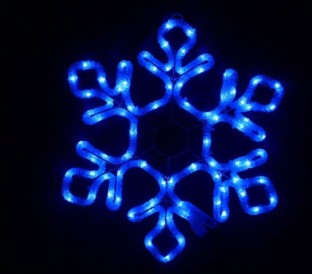 Гірлянда Snow Flake Motif синя 
