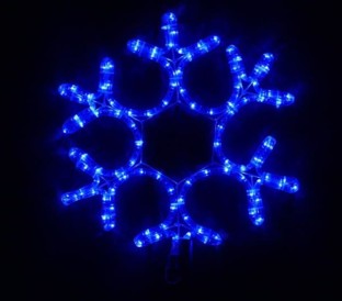 Гірлянда Snow Flake Motif синя 