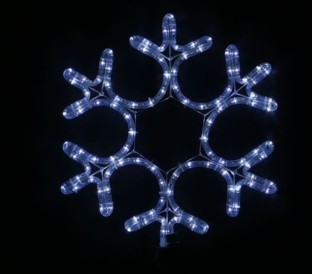 Гірлянда Snow Flake Motif білий холодний колір 